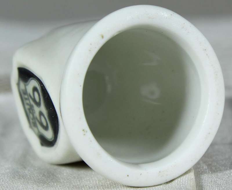 Bone China thimble - Route 66