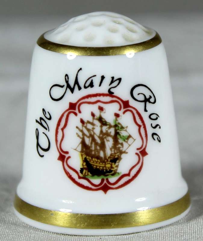 Bone China thimble - The Mary Rose - Sutherland