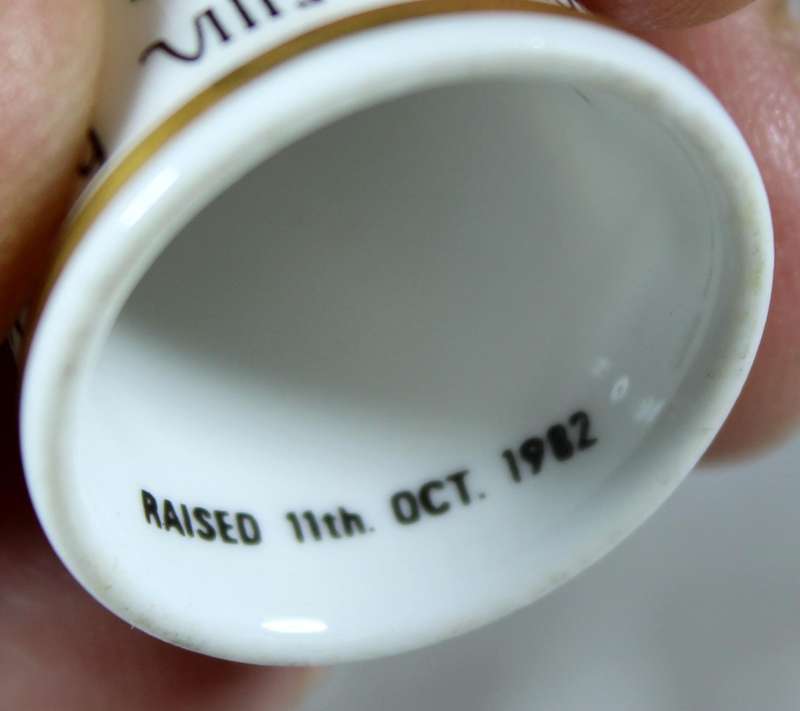 Bone China thimble - The Mary Rose - Sutherland