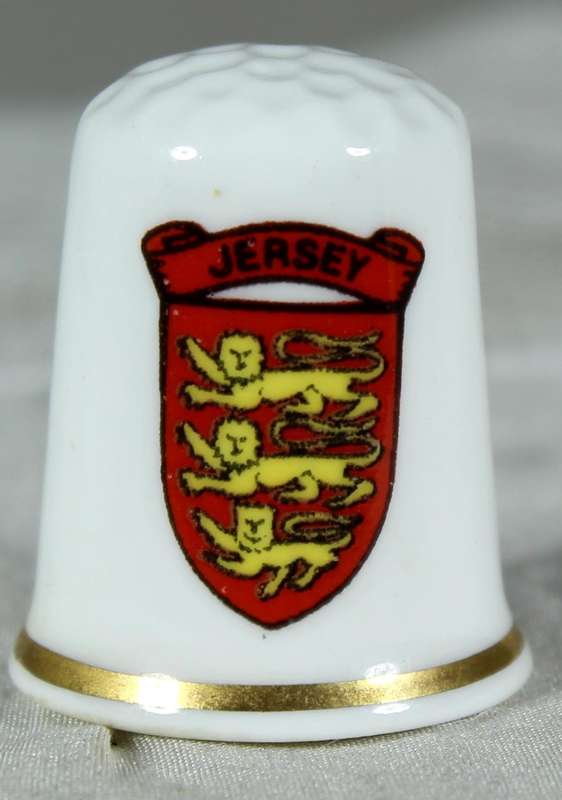 Bone China thimble - Jersey - TP Ceramics