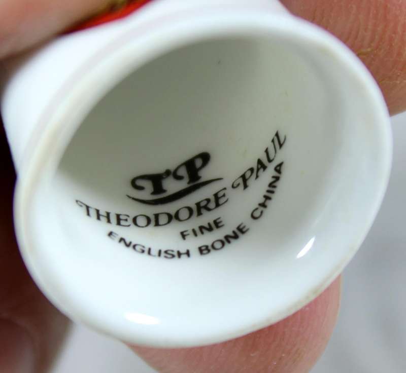 Bone China thimble - Jersey - TP Ceramics