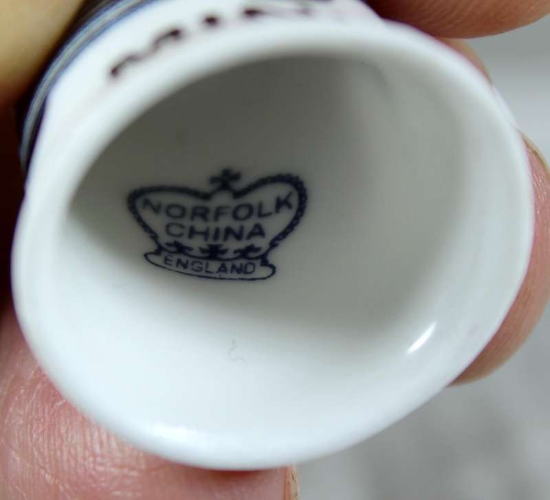 Bone China thimble - Mini - Norfolk
