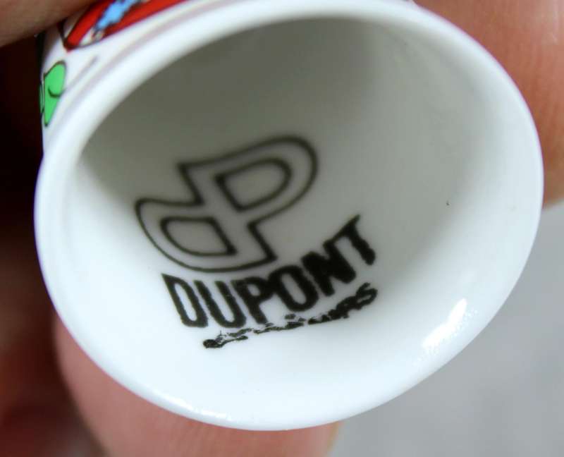 Bone China thimble - Brugge - Du Pont
