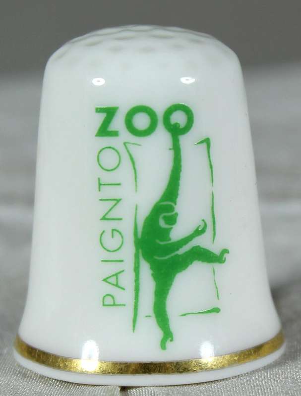 Bone China thimble - Paignton Zoo - Lion
