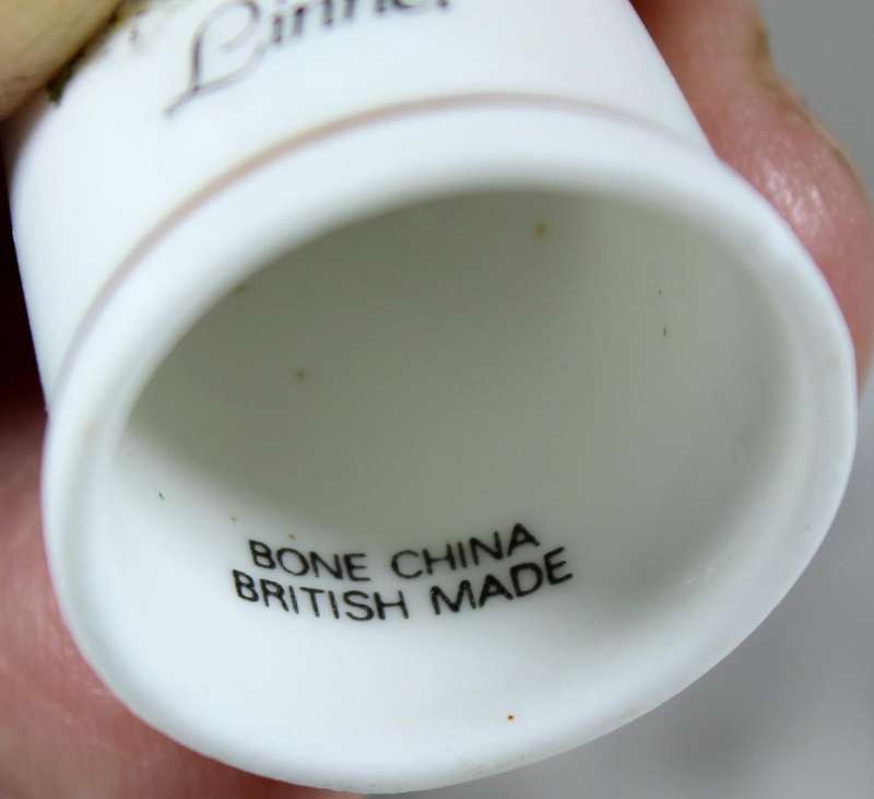 Bone China thimble - Linnet