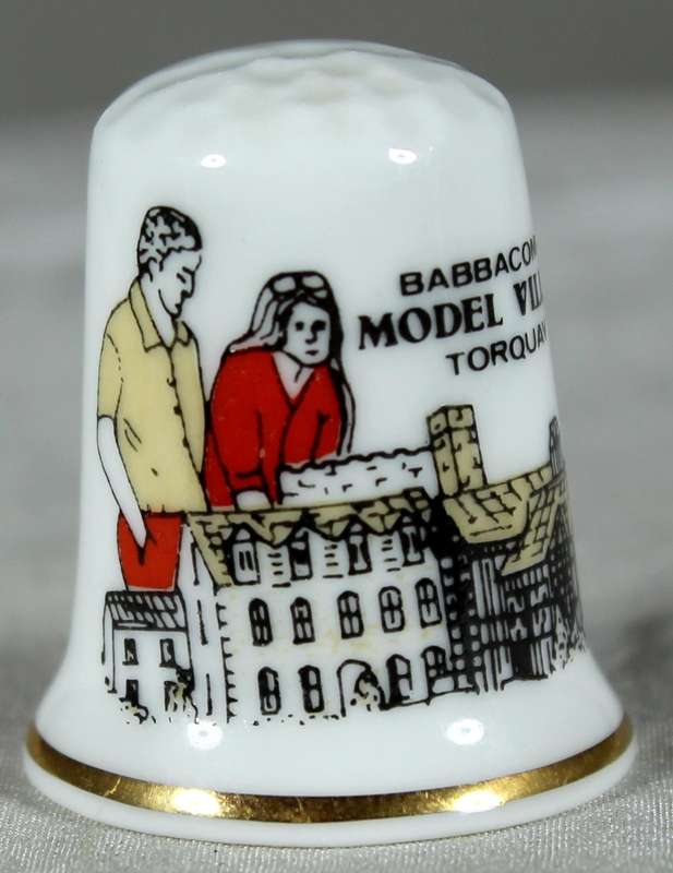 Bone China thimble - Babbecombe Model Village Torguay