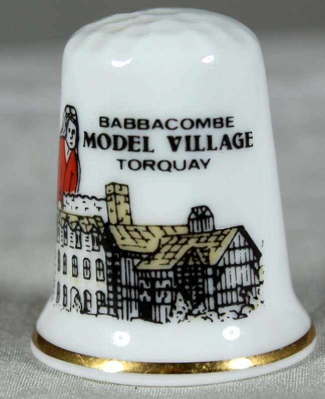 Bone China thimble - Babbecombe Model Village Torguay