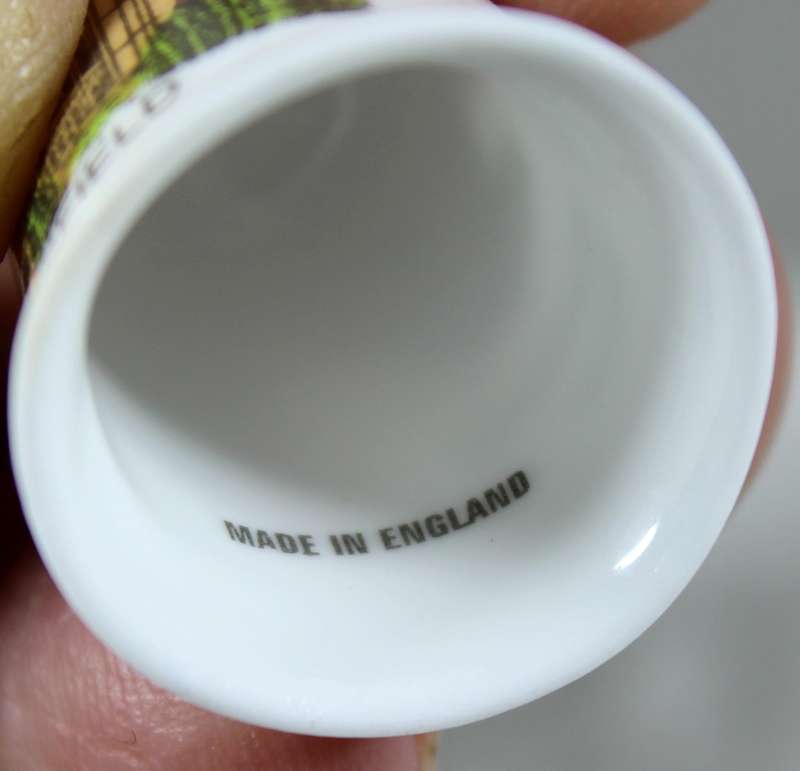 Bone China thimble - Tyntesfield - National Trust
