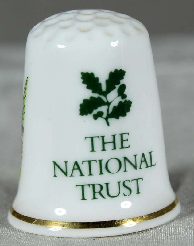 Bone China thimble - Dyrham Park - National Trust