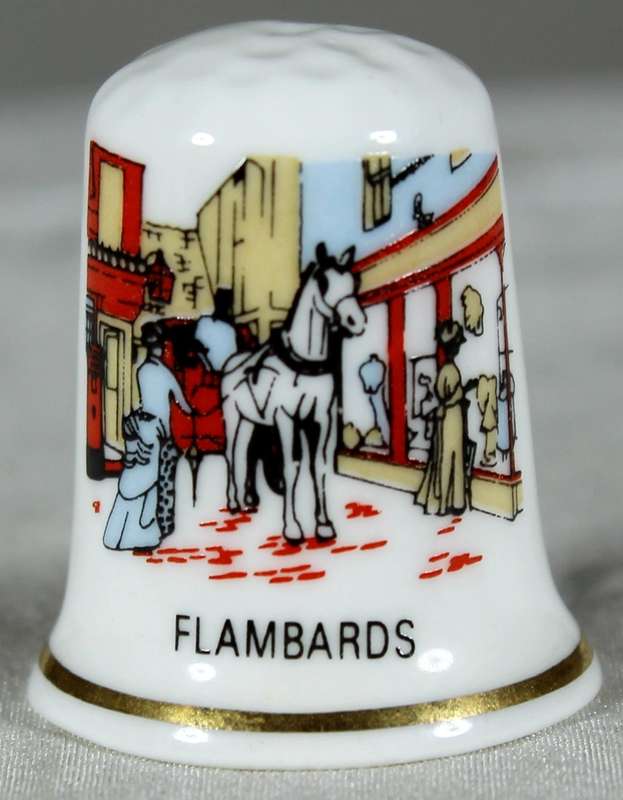 Bone China thimble - Flambards