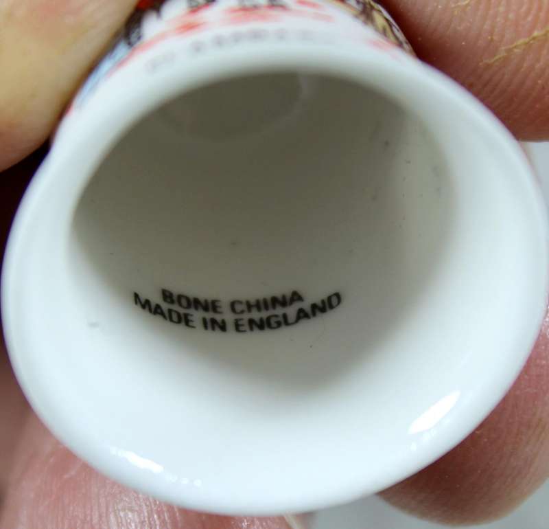 Bone China thimble - Flambards