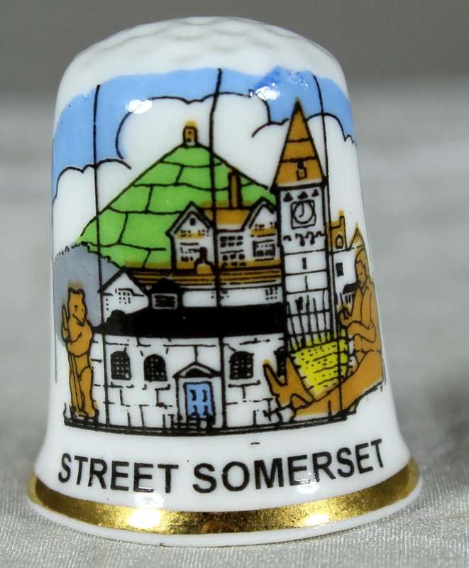 Bone China thimble - Street Somerset - Impressions