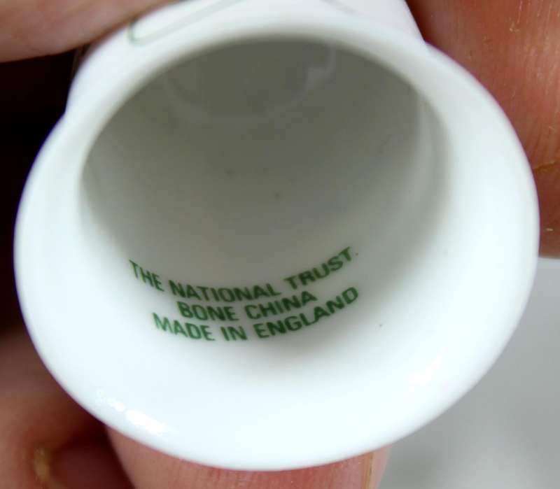 Bone China thimble - Dolaucothi Gold Mine - National Trust