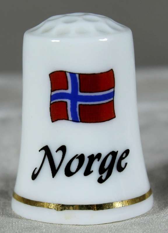 Bone China thimble - Norge