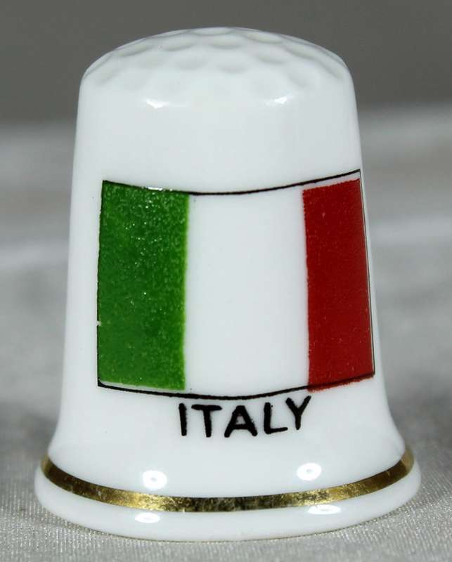Bone China thimble - Italy