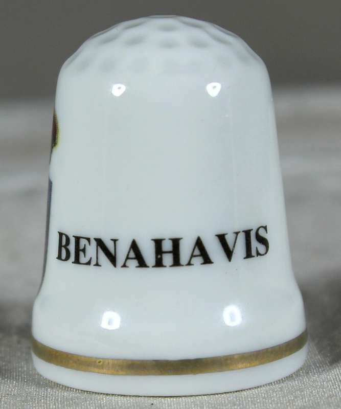 Bone China thimble - Benahavis