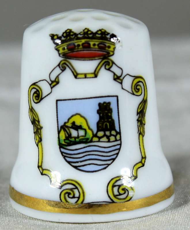 Bone China thimble - Rdo. de Estepona
