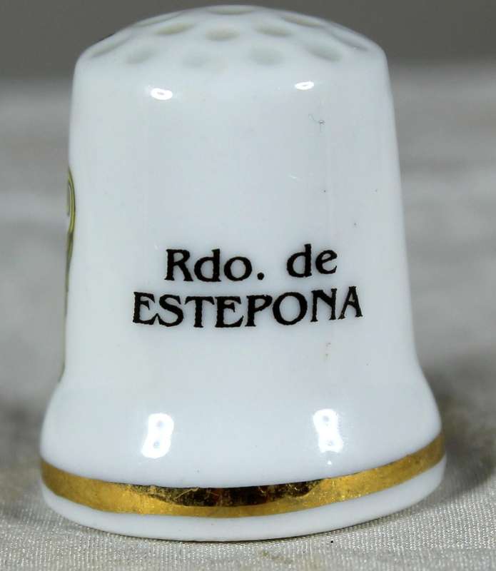 Bone China thimble - Rdo. de Estepona