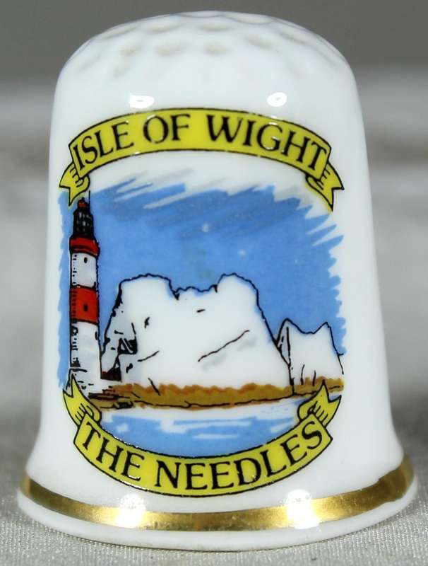 Bone China thimble - The Needles - Isle of Wight