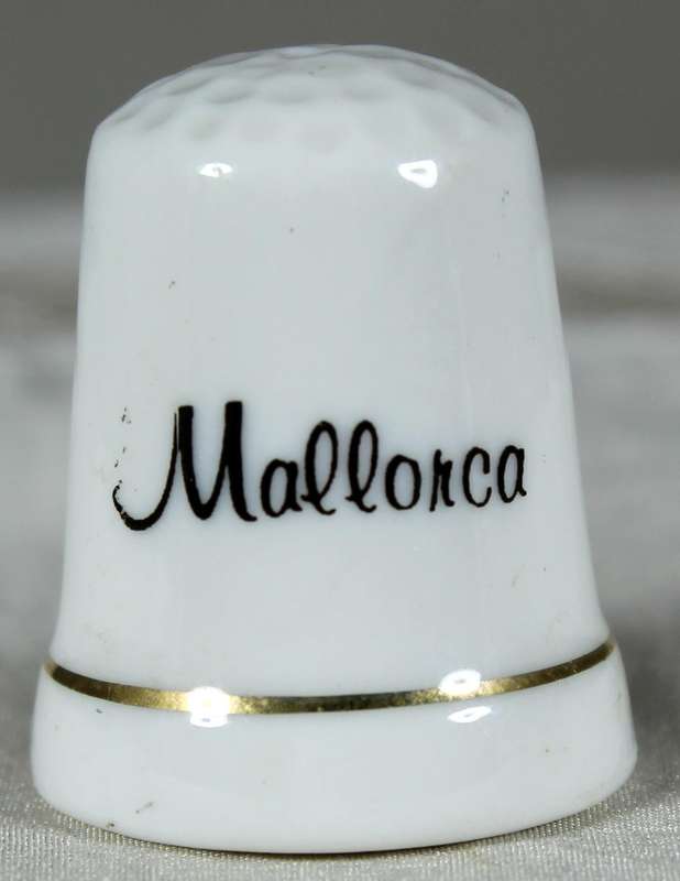 Bone China thimble - Mallorca