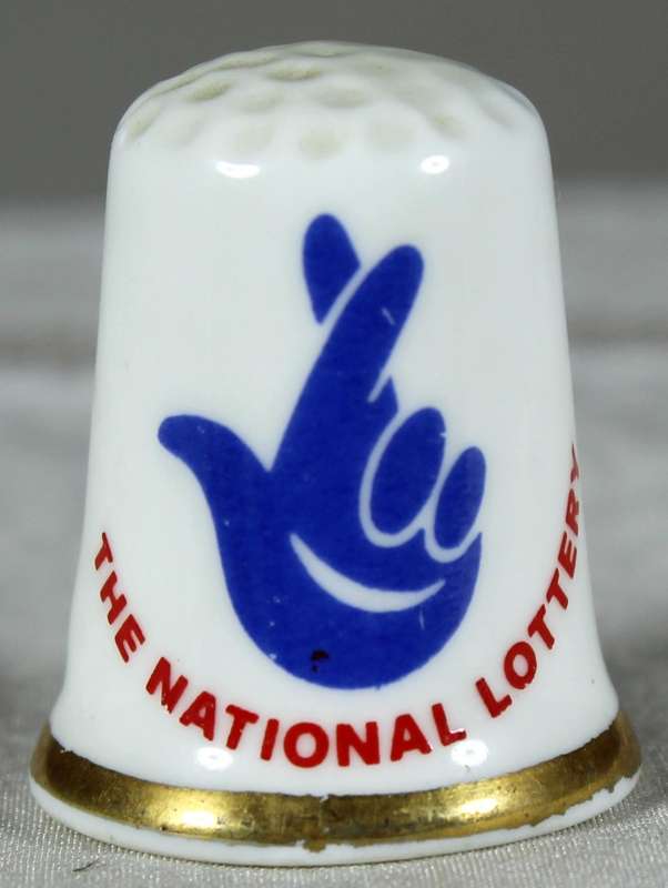 Bone China thimble - The National Lottery