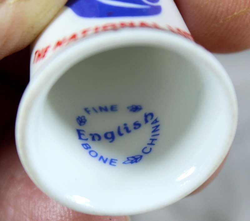 Bone China thimble - The National Lottery