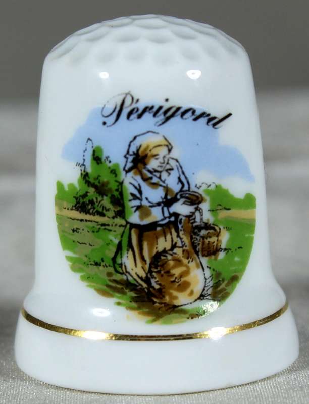 Bone China thimble - Rouffignae