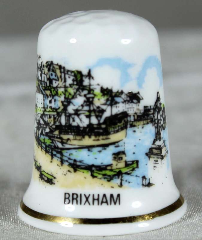 Bone China thimble - Brixham