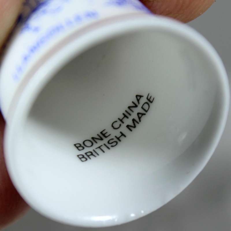 Bone China thimble - Llangollen