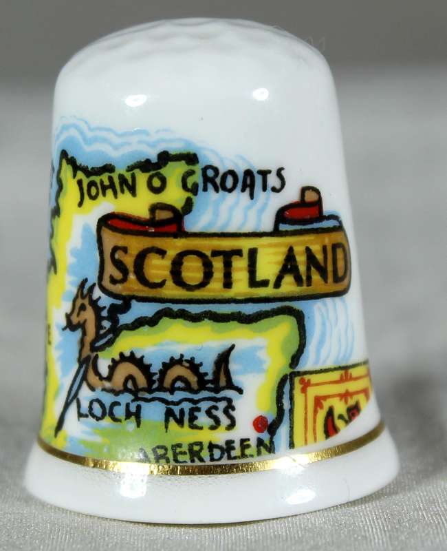 Bone China thimble - Scotland