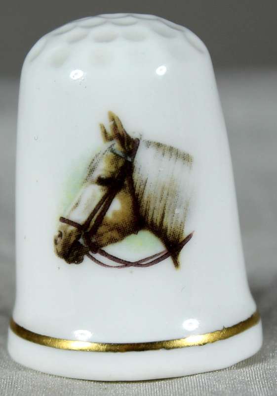 Bone China thimble - Horse