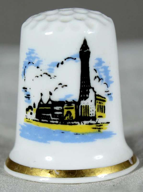 Bone China thimble - Blackpool