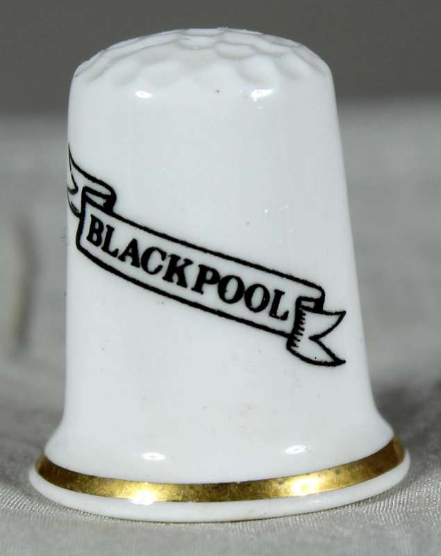 Bone China thimble - Blackpool