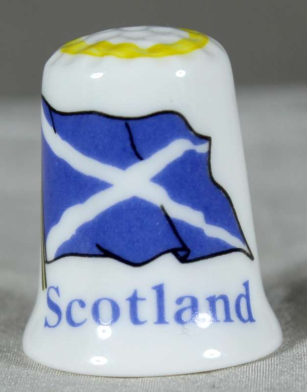 Bone China thimble - Scotland