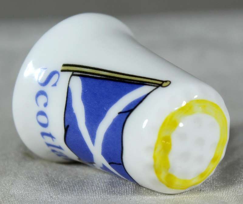 Bone China thimble - Scotland
