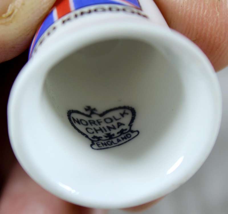 Bone China thimble - United Kingdom - Norfolk
