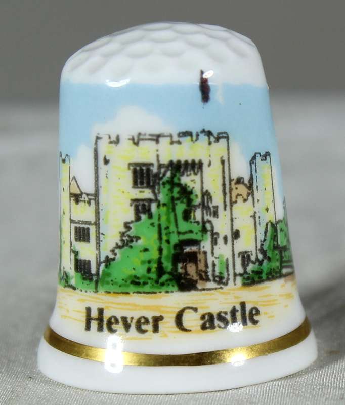 Bone China thimble - Hever Castle - Cotswald