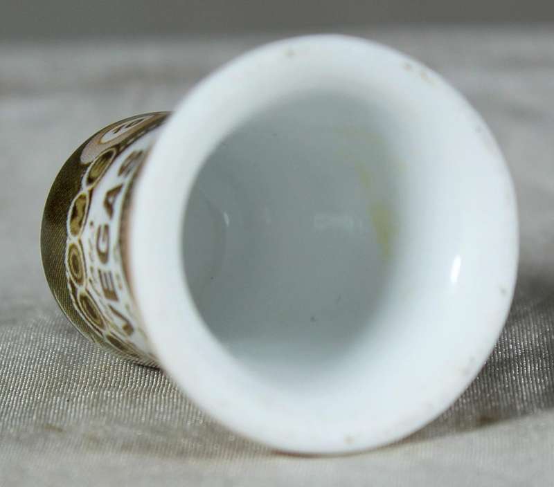 Bone China thimble - Las Vegas - Nevada