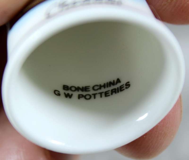 Bone China thimble - Chedder - GW Potteries