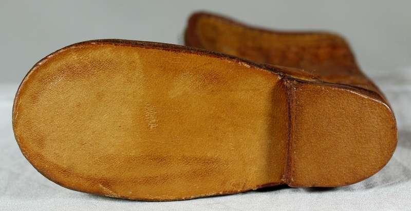 Miniature leather boot purse