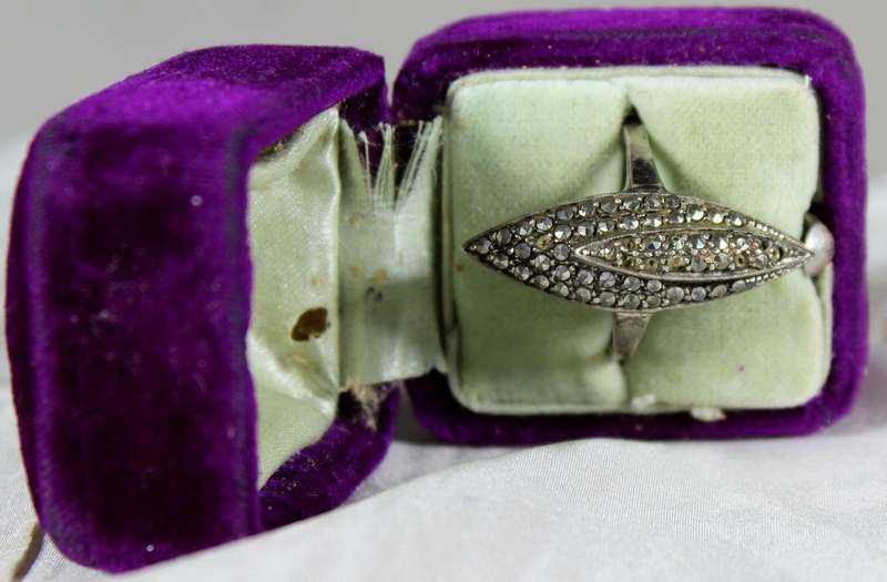 Sterling silver marcasite ring