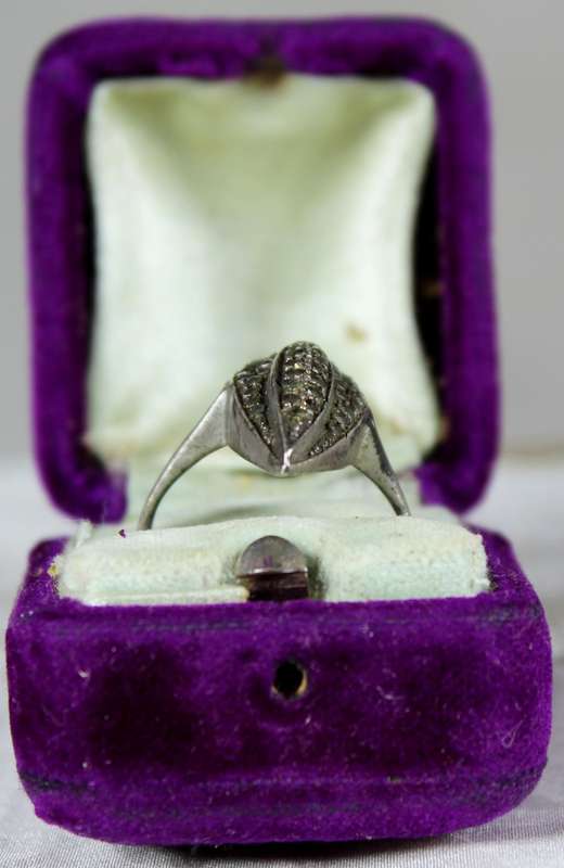 Sterling silver marcasite ring