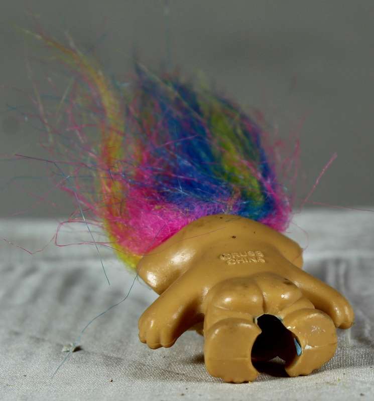 Small Russ troll with multi-color hair