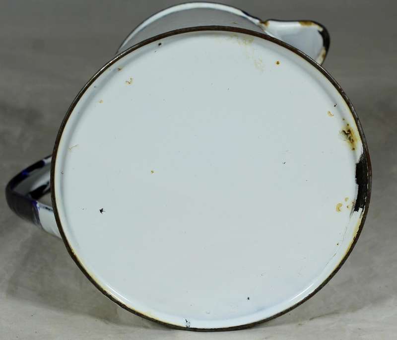 White enamel jug