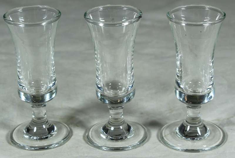 Trio of liquor glasses