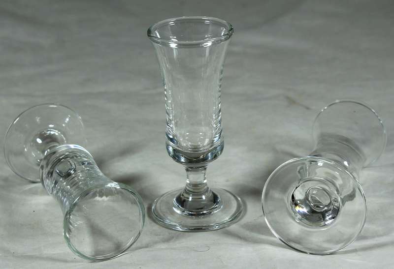 Trio of liquor glasses