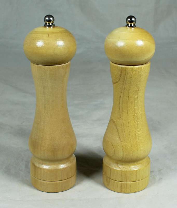 Pair of salt & pepper wooden grinders