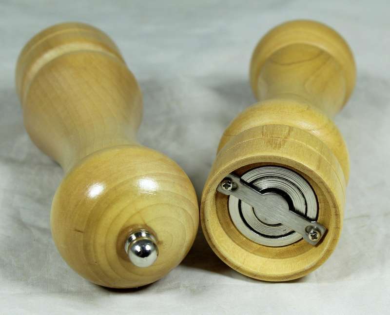 Pair of salt & pepper wooden grinders