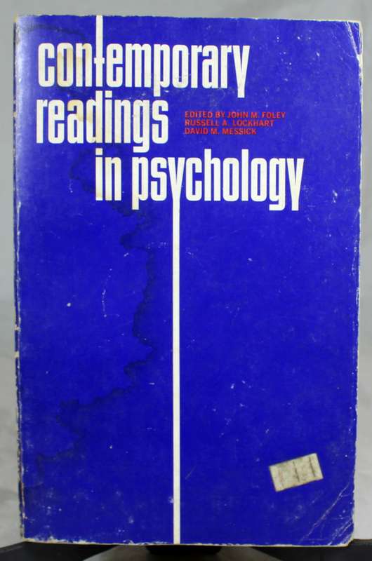 Foley, Lockhart, Messick - Contemporary readings in Psychology