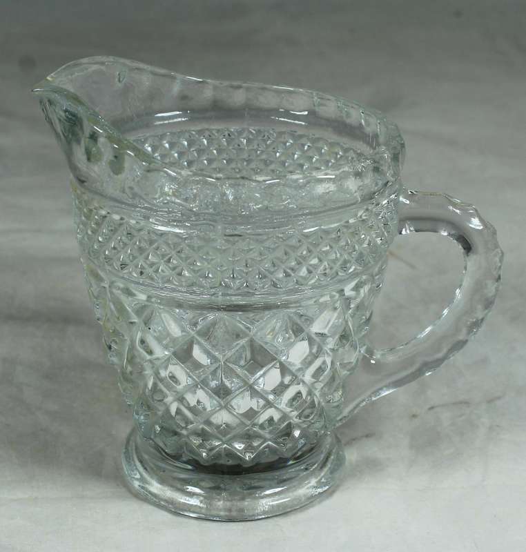 Glass milk jug